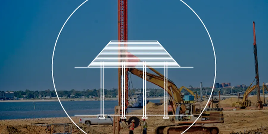 Illustrative image of Prefabricated vertical drain (PVD) design in Irvine