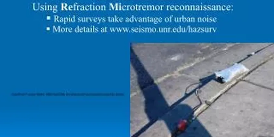 Illustrative image of Seismic microzonation in Irvine
