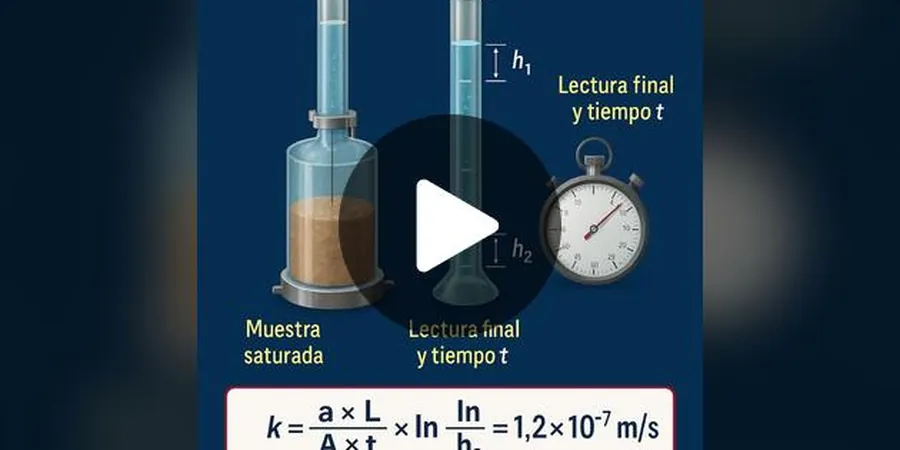 Illustrative image of Laboratory permeability test (falling/constant head) in Irvine