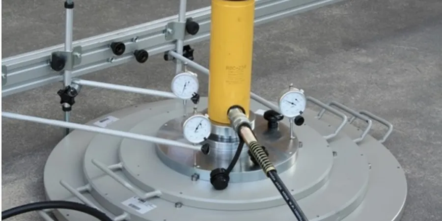 Illustrative image of Plate load test (PLT) in Irvine