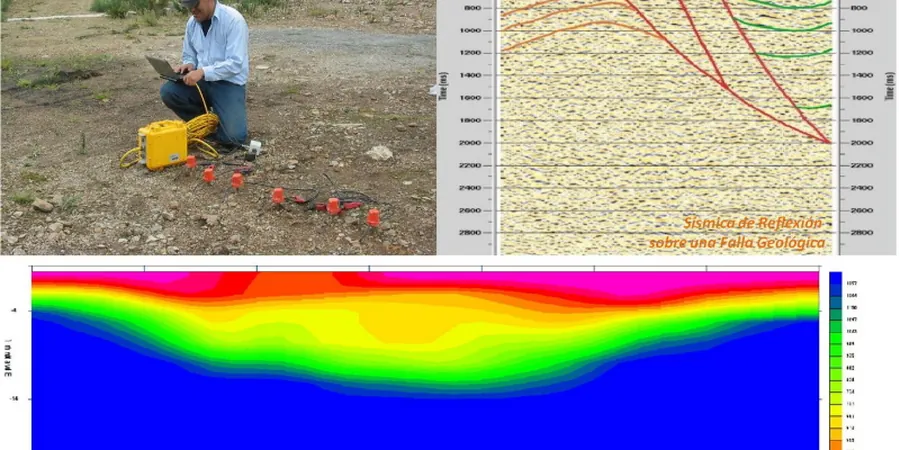 Illustrative image of Seismic tomography (refraction/reflection) in Irvine